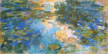 Репродукция картины "пруд с водяными лилиями" художника "моне клод"