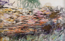 Репродукция картины "водяные лилии (правая половина)" художника "моне клод"