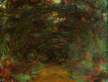 Копия картины "тропинка под розовой аркой, живерни" художника "моне клод"