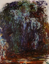 Репродукция картины "плакучая ива" художника "моне клод"