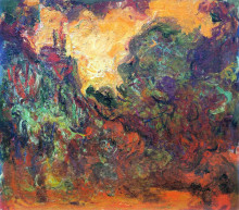 Картина "дом художника, вид из розового сада" художника "моне клод"