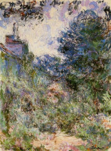 Картина "дом, вид из розового сада" художника "моне клод"