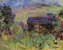 Репродукция картины "дом, вид из розового сада" художника "моне клод"