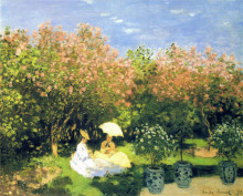 Репродукция картины "сад" художника "моне клод"