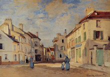 Репродукция картины "старая рю-де-шоссе, аржантёй" художника "моне клод"