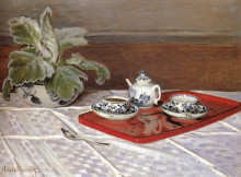 Копия картины "чайный набор" художника "моне клод"