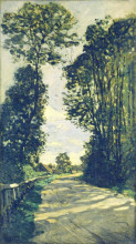 Картина "дорога на ферму сен-симон" художника "моне клод"