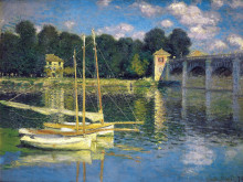 Картина "мост в аржантёе" художника "моне клод"