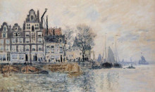 Картина "вид амстердама" художника "моне клод"