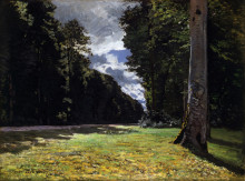 Копия картины "дорога из шайи в лесу фонтенбло " художника "моне клод"