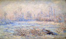 Картина "мороз близ ветёя" художника "моне клод"