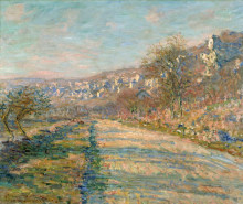 Копия картины "дорога в ла-рош-гийон" художника "моне клод"