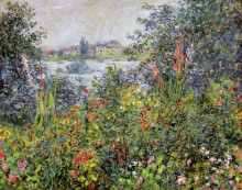 Копия картины "цветы в ветёе" художника "моне клод"