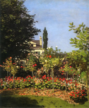 Копия картины "цветущий сад в сен-адрес" художника "моне клод"