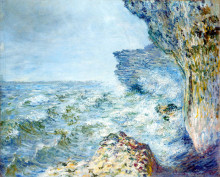 Репродукция картины "море в фекаме" художника "моне клод"
