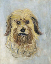 Копия картины "голова собаки" художника "моне клод"