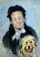 Копия картины "портрет юджинии графф (мадам поль)" художника "моне клод"