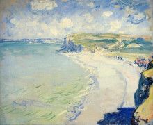 Копия картины "побережье в пурвиле" художника "моне клод"
