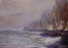 Репродукция картины "эффект тумана близ дьеппа" художника "моне клод"