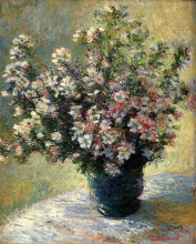 Копия картины "ваза цветов" художника "моне клод"