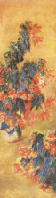 Копия картины "красные азалии вгоршке" художника "моне клод"