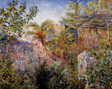 Репродукция картины "долина сассо, бордигера" художника "моне клод"