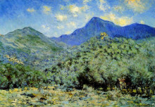 Копия картины "долина бонуа близ бордигера" художника "моне клод"