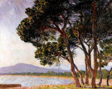 Копия картины "побережье в жуан-ле-пен" художника "моне клод"