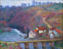 Копия картины "гран-крез с моста в верви" художника "моне клод"