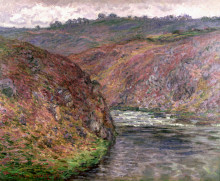 Копия картины "долина креза, пасмурная погода" художника "моне клод"
