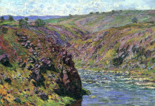 Копия картины "долина креза, солнечный эффект" художника "моне клод"