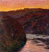 Картина "долина креза, закат" художника "моне клод"