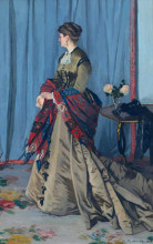 Репродукция картины "портрет мадам годибер" художника "моне клод"
