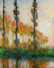 Копия картины "три дерева, осень" художника "моне клод"
