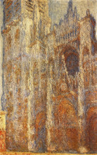 Репродукция картины "руанский собор в полдень" художника "моне клод"