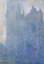 Репродукция картины "руанский собор в тумане" художника "моне клод"