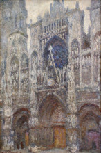 Копия картины "руанский собор, пасмурная погода" художника "моне клод"
