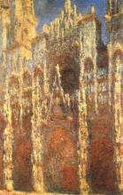 Копия картины "руанский собор, главный вход" художника "моне клод"
