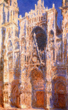 Копия картины "руанский собор, главный вход на солнце" художника "моне клод"