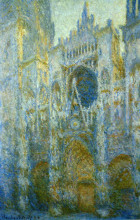 Репродукция картины "руанский собор, западный фасад, полдень" художника "моне клод"