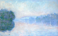 Репродукция картины "сена з вернонабли" художника "моне клод"