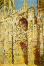 Картина "руанский собор, ворота и башня" художника "моне клод"