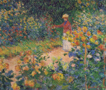 Копия картины "в саду" художника "моне клод"