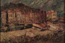 Картина "port of cassis" художника "монтичелли адольф жозеф тома"