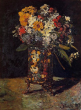 Репродукция картины "bouquet of flowers" художника "монтичелли адольф жозеф тома"