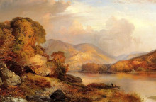 Картина "autumn landscape" художника "моран томас"