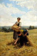 Копия картины "gleaners" художника "морган фредерик"