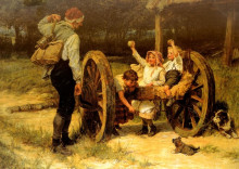 Копия картины "merry as the day is long" художника "морган фредерик"