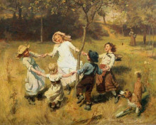 Копия картины "ring-a-ring-a-roses-oh" художника "морган фредерик"