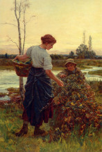 Репродукция картины "the harvest" художника "морган фредерик"